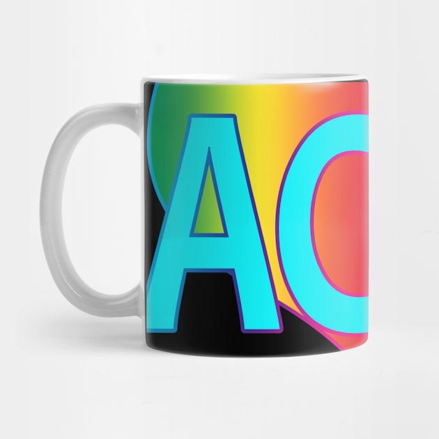 Acro Rainbow Heart for Acro Lovers Colorful by XanderWitch Creative